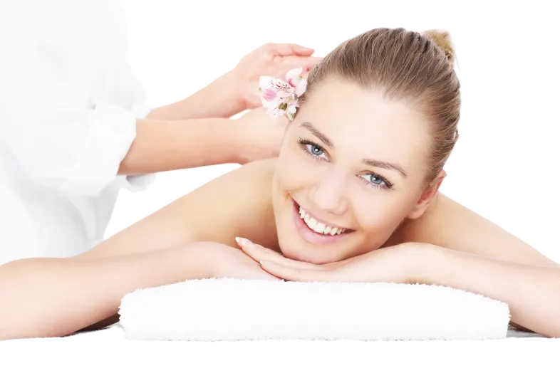 Guest receiving a relaxing massage treatment